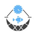Overfishing Icon Image. Royalty Free Stock Photo