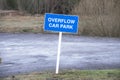 Overflow car park sign for motorists