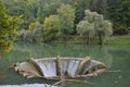 Overflow funnel at lake Vida near Luncasprie village