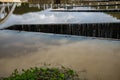 Overflow of Tha Chomphu dam in Lamphun province