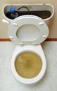 Overflowing Broken Toilet Royalty Free Stock Photo