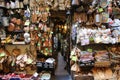 Overflowing shop of a street vendor