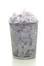 Overflowing Wastebasket Royalty Free Stock Photo