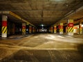 Overground Parking Space near Shopping Mall Royalty Free Stock Photo