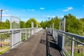 Overground pedestrian cross over the railway