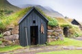 Overgrown Old Typical Rural Icelandic house Royalty Free Stock Photo