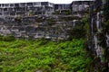 Overgrown ruins of a fort
