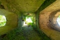 Overgrown ruins of St MaryÃ¢â¬â¢s church, hidden in woods in East Somerton near Winterton-on-Sea, North Norfolk UK