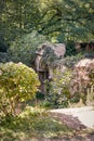 Overgrown stone gate of an old garden Royalty Free Stock Photo