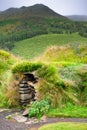 Overgrown Typical Rural Icelandic Underground house Royalty Free Stock Photo