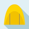 Overhang icon, flat style