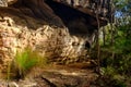 Sandstone rock shelter on Bomaderry Creek Gorge walking trail, Bomadarry, Nowra, NSW Australia