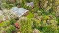 Overhead aerial view of beautful forest in New Zealand Royalty Free Stock Photo