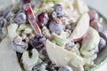 Overhead of Apple Walnut Waldorf Salad Royalty Free Stock Photo