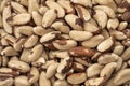Overhead Close-Up View of Nutritious Brazil Nuts Pile Concept for Healthy Eating, Tasty and Protein Snack, Organic Food, Nutrient