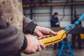 Overhead Crane Operator Royalty Free Stock Photo