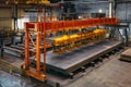 Overhead crane with vacuum handling grippers