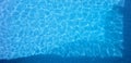 Overhead Drone Shot Of Clear Blue Water In Swimming Pool 