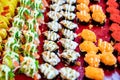 Overhead Japanese Sushi food for every one. Royalty Free Stock Photo