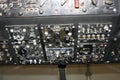 Overhead panel of vintage airliner Royalty Free Stock Photo