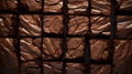 Overhead Shot of baked Brownies. Seamless Background Royalty Free Stock Photo