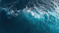ocean waves texture deep blue Royalty Free Stock Photo