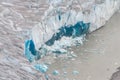 Overhead Taku Glacier, Juneau, Alaska Royalty Free Stock Photo