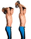 Overhead Tricep Extension Royalty Free Stock Photo