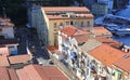 overhead view of the backstreets of Sorrento Italy