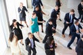 Overhead View Of Businesspeople Dancing In Office Lobby Royalty Free Stock Photo