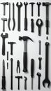 Flat Lay of Essential Workshop Hand Tools Royalty Free Stock Photo