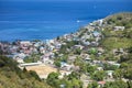 Overhead view, castries st lucia Royalty Free Stock Photo