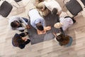 First Aid Instructor Demonstrating CPR Training On Dummy Royalty Free Stock Photo