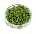 Overhead View Frozen Peas Royalty Free Stock Photo