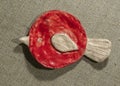 Homemade clay bird