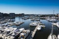 Overhead view of Ipswich harbour in Suffolk England