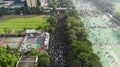 Massive protests in hong kong Royalty Free Stock Photo