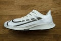 Overhead view professional running shoe manufactured by Nike model Zoom Rival