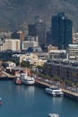 Overhead view of the quay at the V&A Waterfront Royalty Free Stock Photo