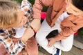 View of two brothers doing fist bump