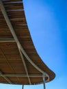 Wooden overhead covering at a public park to provide protection against the hot Australian summer sun Royalty Free Stock Photo