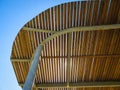 Wooden overhead covering at a public park to provide protection against the hot Australian summer sun Royalty Free Stock Photo