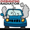 Overheating Radiator Royalty Free Stock Photo