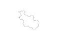 Overijssel outline map Netherlands province Holland region sign