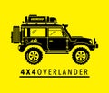 Overland off-road 4x4 all-terrain 4wd suv safari vehicle Royalty Free Stock Photo