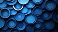 Abstract Blue Circles Pattern Royalty Free Stock Photo
