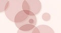 Overlapping circles in pink and beige tones Royalty Free Stock Photo