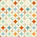 Overlapping circles seamless pattern