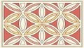 Overlapping Circular Motifs Geometric Pattern, vector design Generative AI Royalty Free Stock Photo