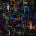 Overlapping colorful layers